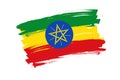 Flag of the Federal Democratic Republic of Ethiopia.